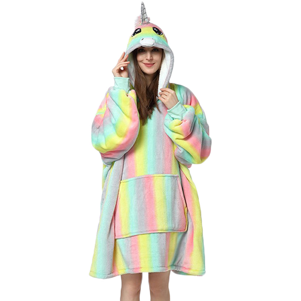 Sherpa Hoodie Blanket Hooded Oversized Blanket Style 2