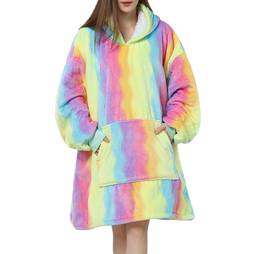 Sherpa Hoodie Blanket Hooded Oversized Blanket Style 4