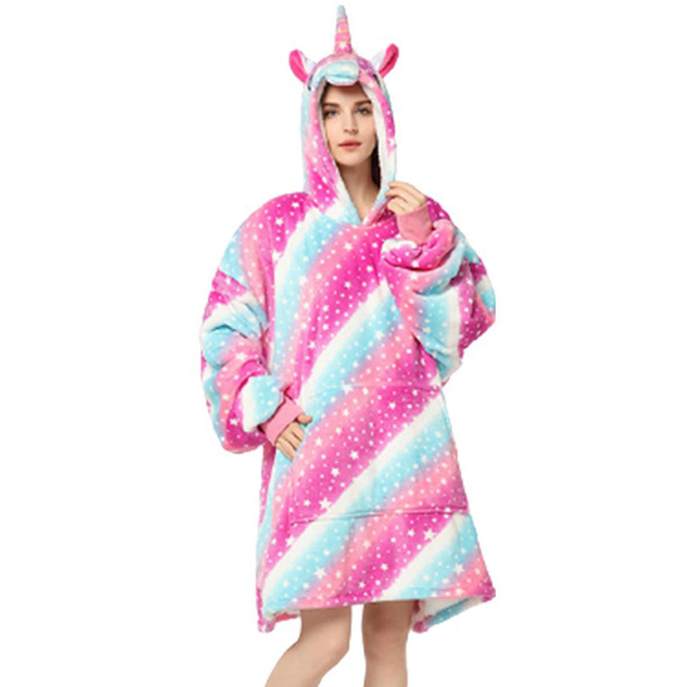 Sherpa Hoodie Blanket Hooded Oversized Blanket Style 5