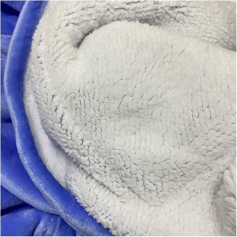 Blue Unisex Hoodie Blanket Hooded Oversized Wearable Throw Blanket Adult