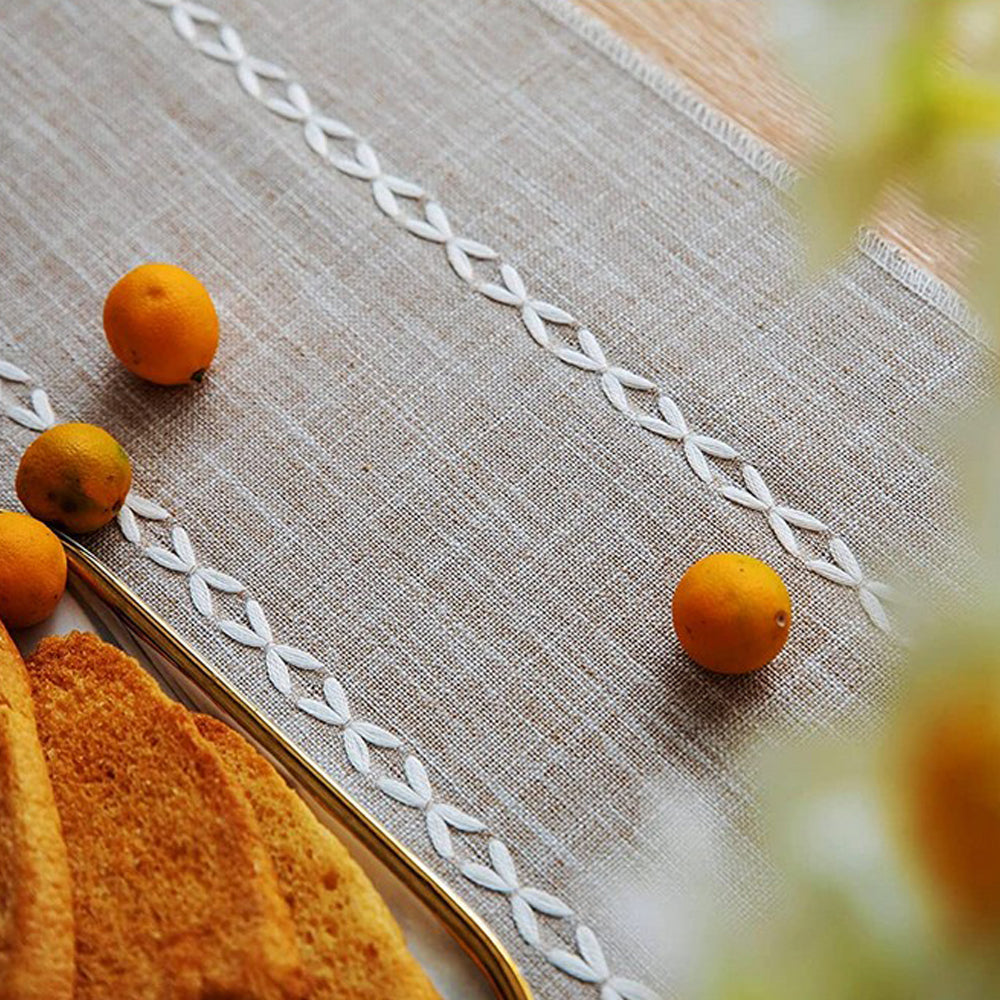 33x200cm Linen Table Runner Farmhouse Table Runner Coffee