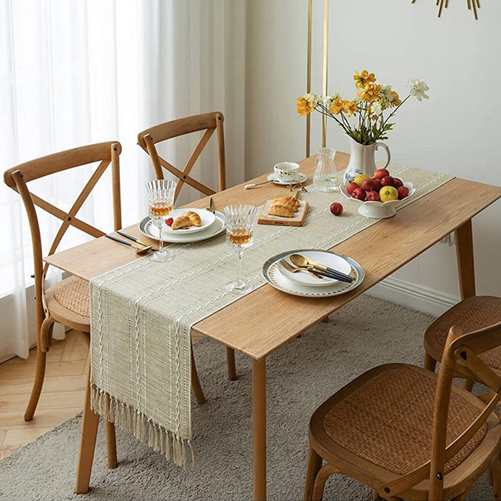 33x200cm Linen Table Runner Farmhouse Table Runner