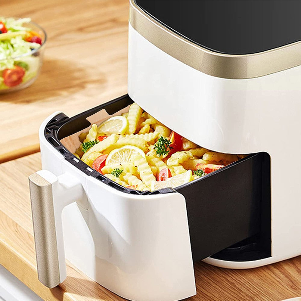 100Pcs 16x16cm Air Fryer Disposable Paper Liners Square Liners Baking Paper