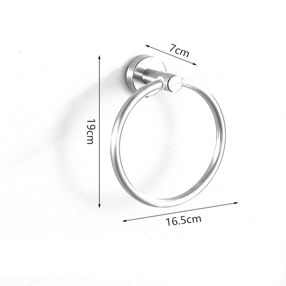 7Pcs Bathroom Hardware Set Bath Towel Bar Set Bathroom Accessories Stainless Steel Wall Mount