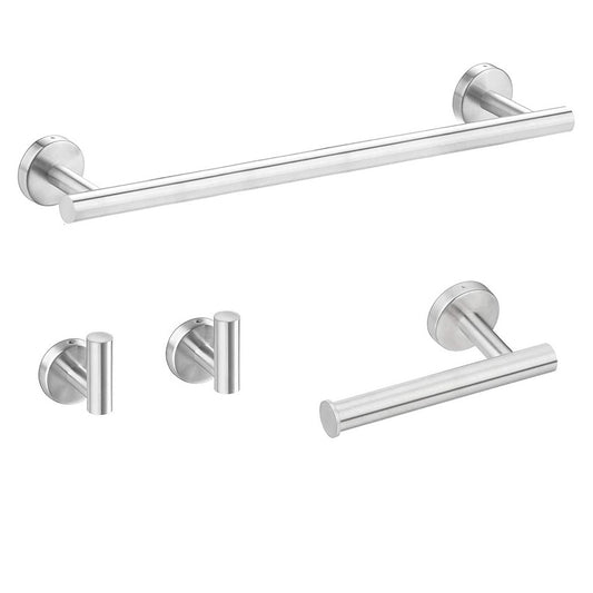 Set of 4Pcs Wall Mount Bathroom Hardware Set