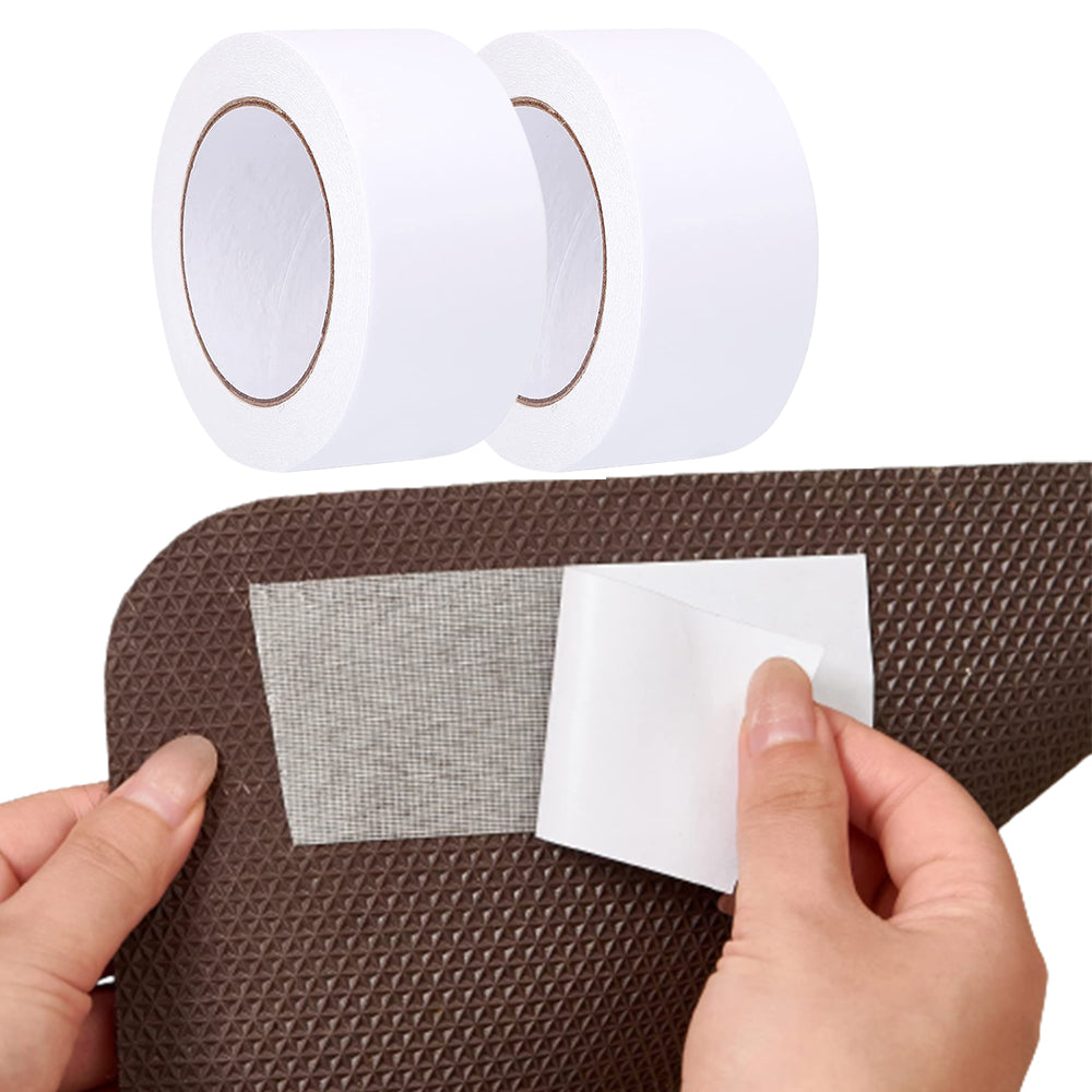 Two Rolls Double Sided Carpet Tape Area Rugs Gripper