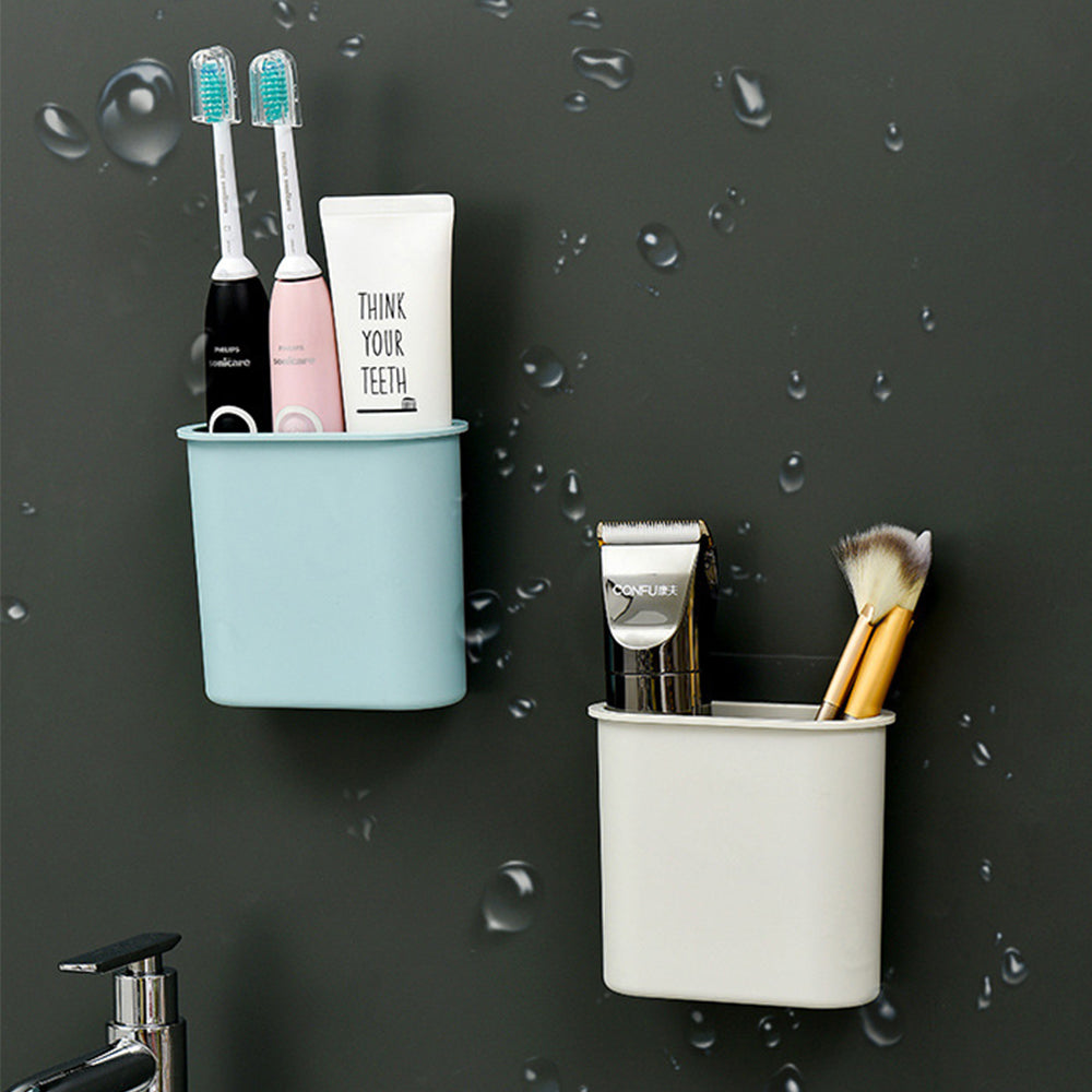 2Pcs Wall Mount Toothbrush Holder