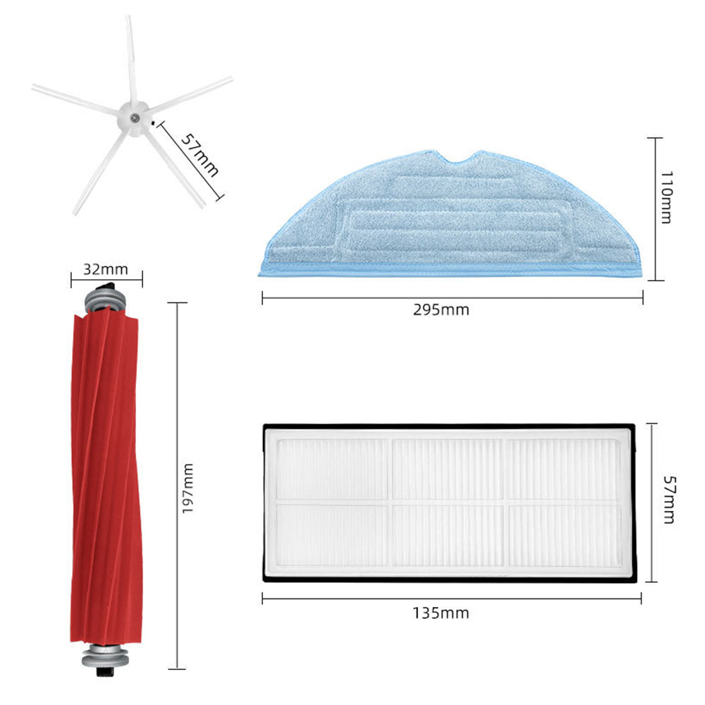 Set of 15pcs Cleaner Replacement Accessories Kit for Xiaomi Roborock