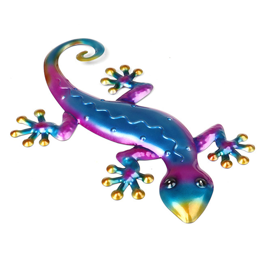 3Pcs Metal Lizard Hanging Wall Sculpture