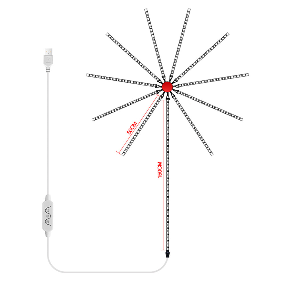 RGB USB Smart Firework Led Strip Lights with Remote