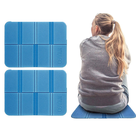 2Pcs Foldable Foam Seat Pad Blue