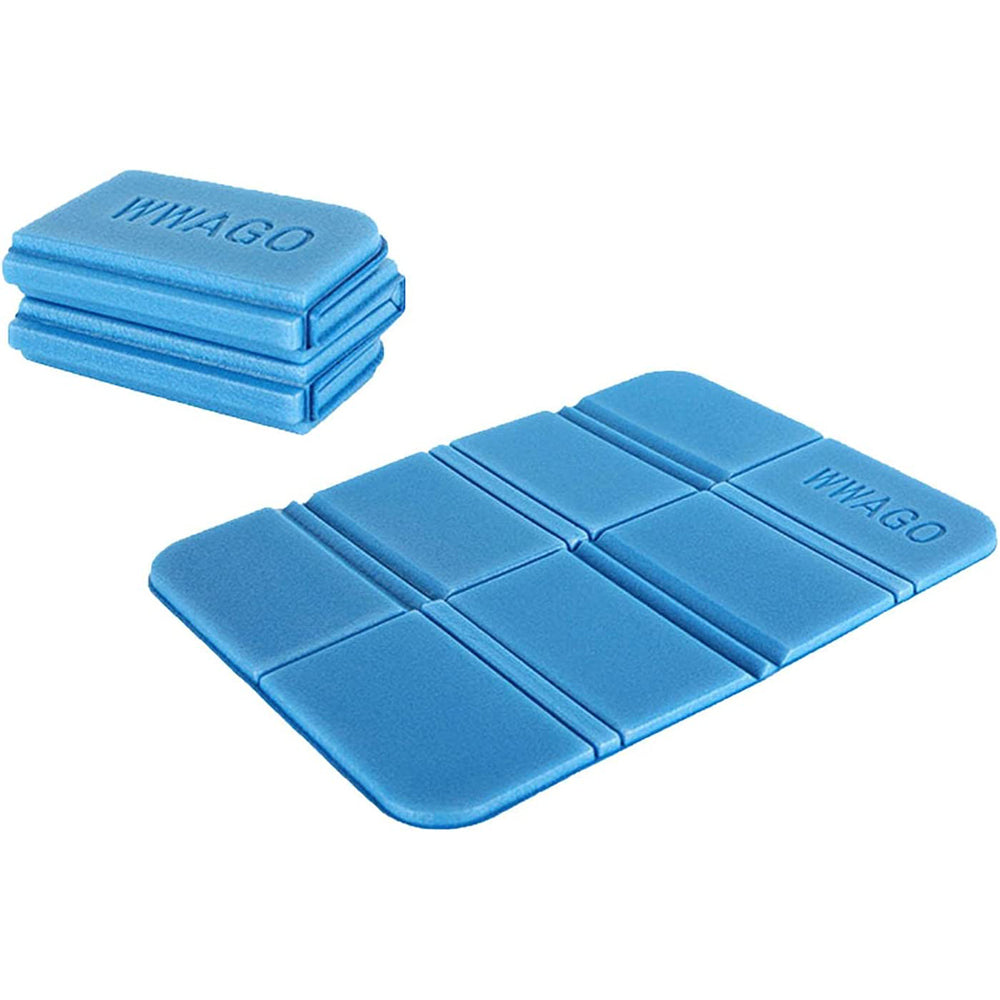 2Pcs Foldable Foam Seat Pad Blue