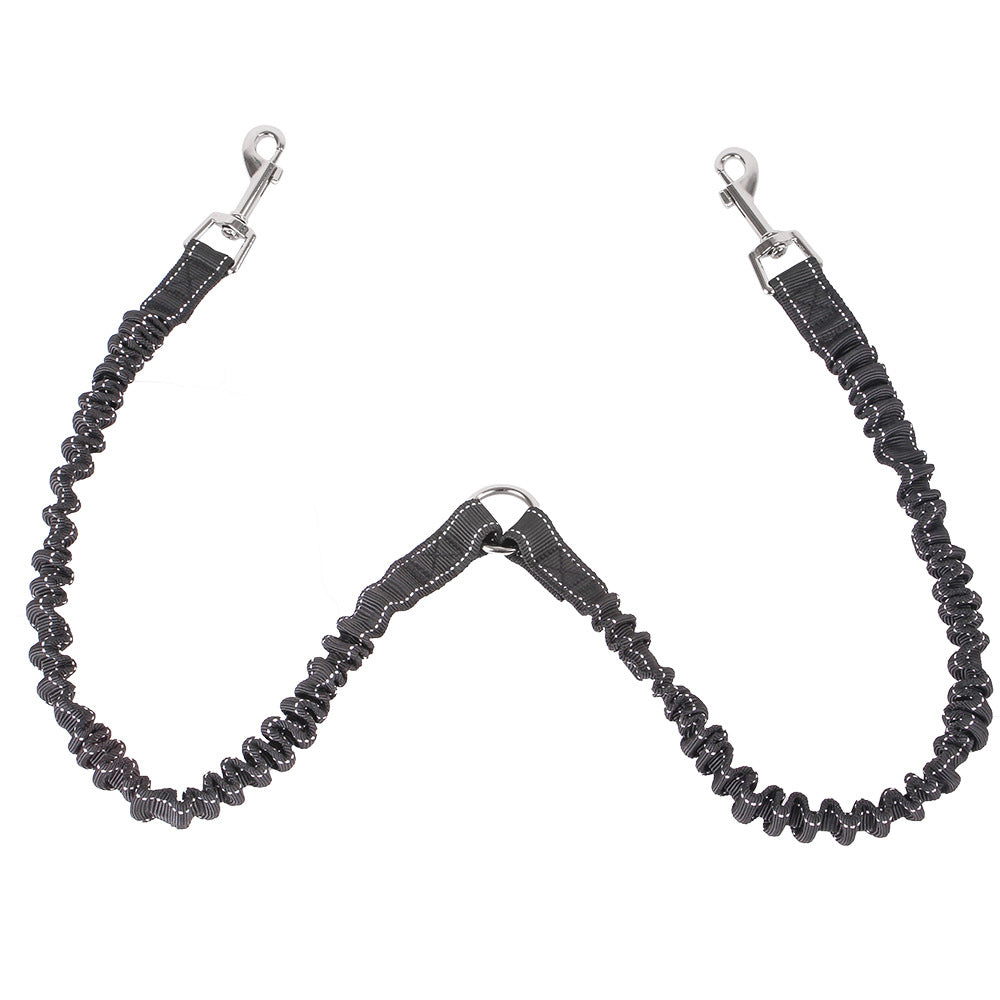 2 Sets of Dual Dog Leash and Leash Extender with Reflective Point