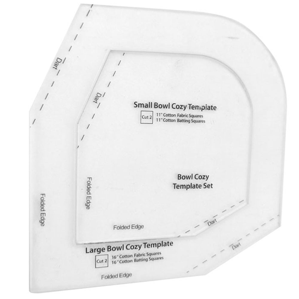 Set of 3Pcs Foldable Bowl Cozy Template Cutting Ruler