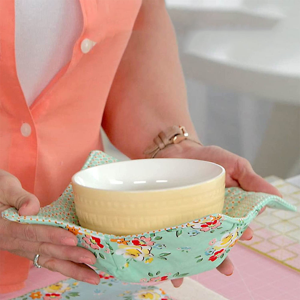 Set of 3Pcs Foldable Bowl Cozy Template Cutting Ruler