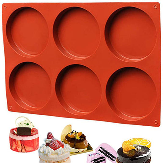1 X Reusable Non-Stick Baking Mold Cake Mold Round Silicone Mold