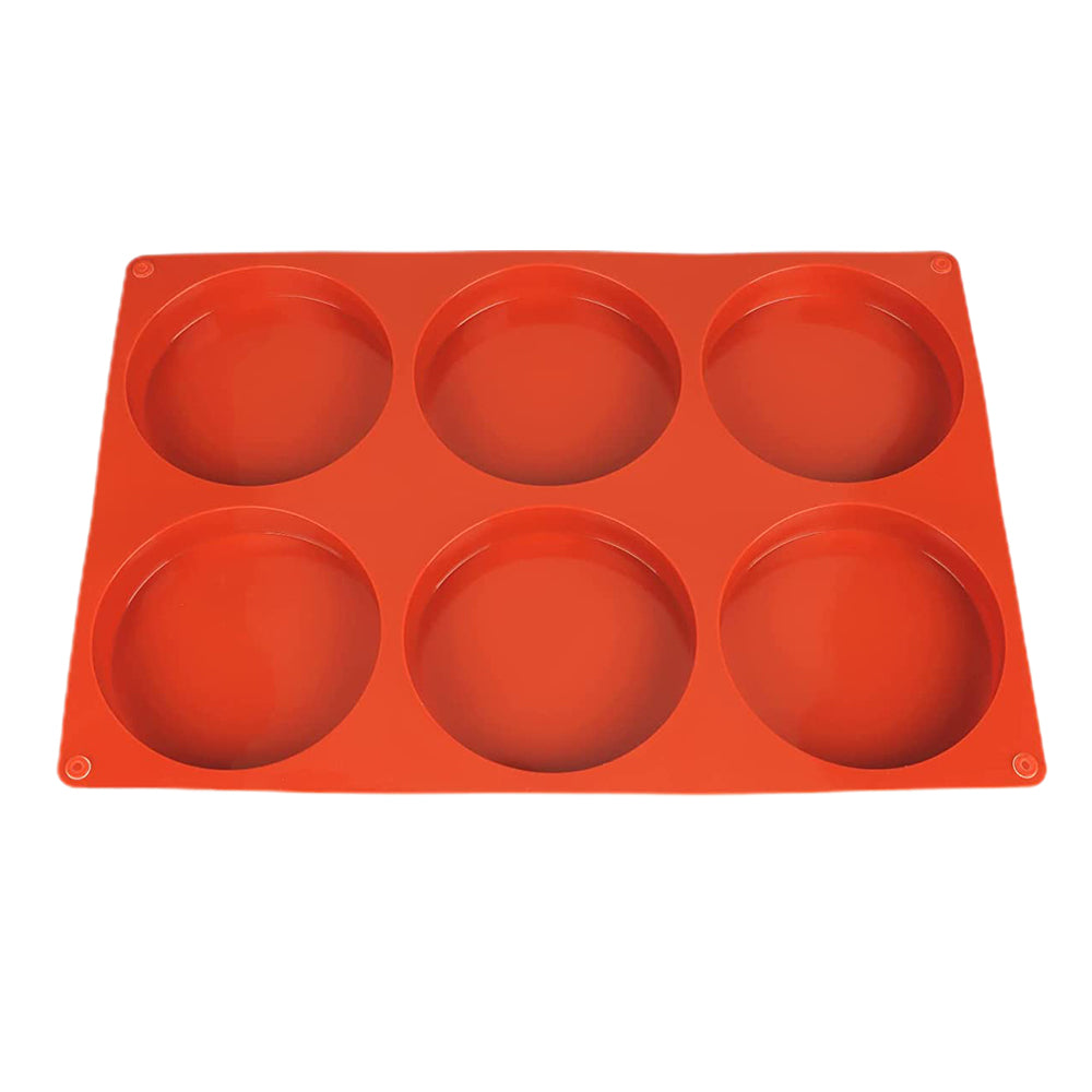 4 X Reusable Non-Stick Baking Mold Cake Mold Round Silicone Mold