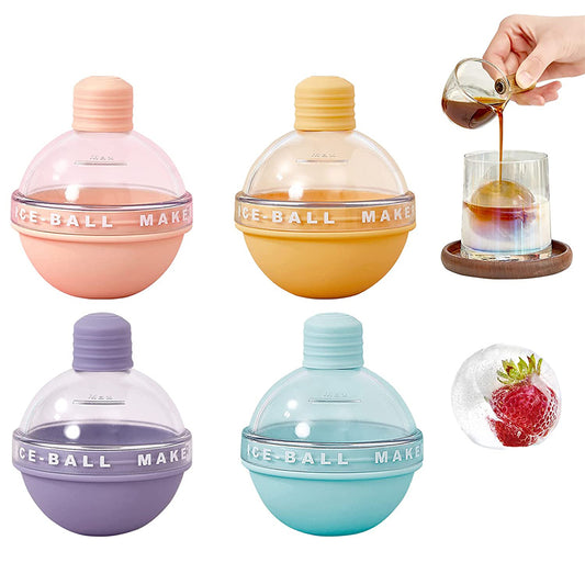 4Pcs Silicone Ice Cube Maker Mold Ice Ball Tray