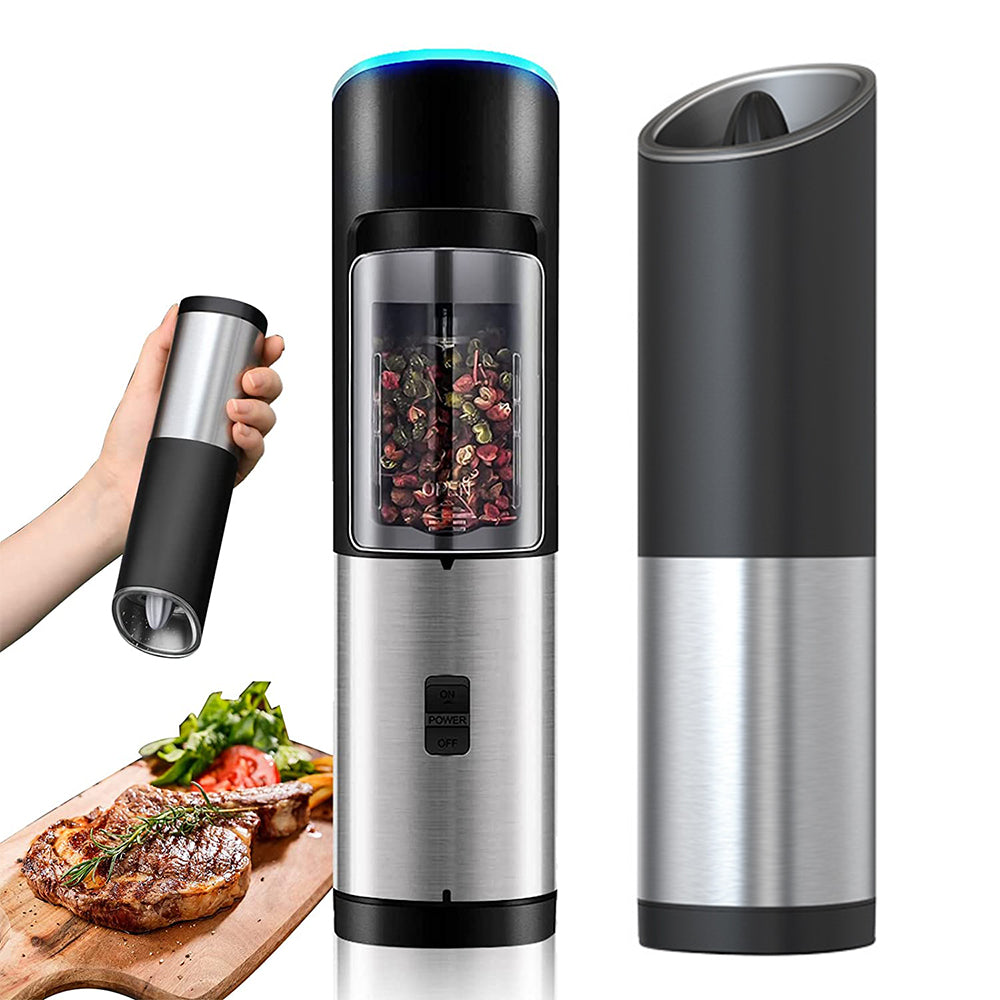 Automatic Electric Salt Pepper Grinder Kitchen Spice Mill