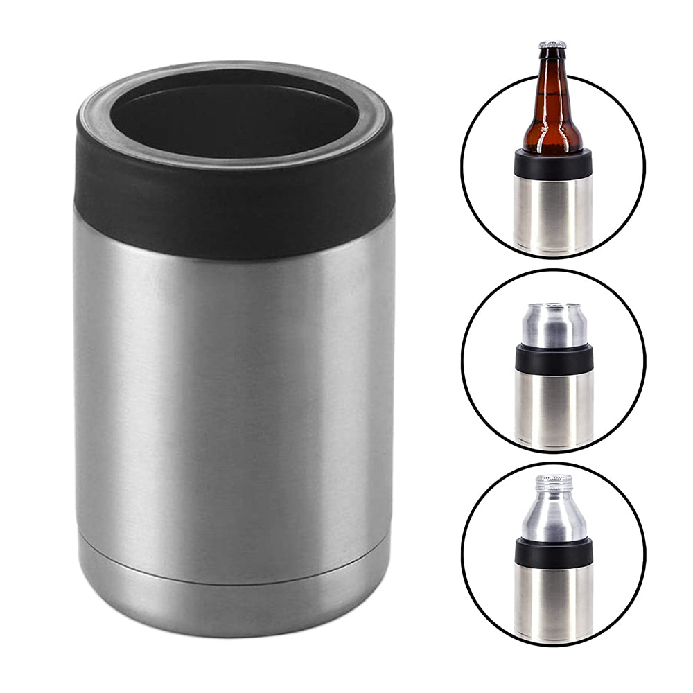 2Pcs 12 oz Double Wall Insulated Can Cooler Beer Bottle Cooler