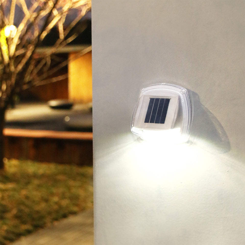 4Pcs LED Solar Light Garden Yard Lights White Light