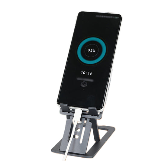 Foldable Aluminum Alloy Phone and Tablet Stand Grey