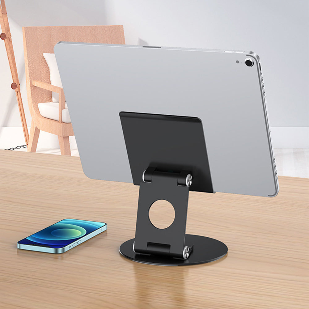 Foldable Phone and Tablet Stand Black