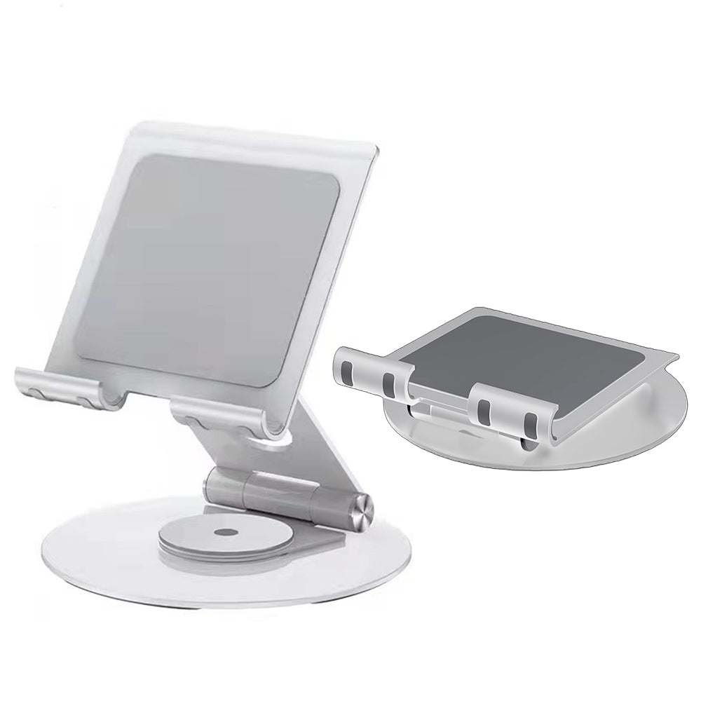 Foldable Phone and Tablet Stand Silver