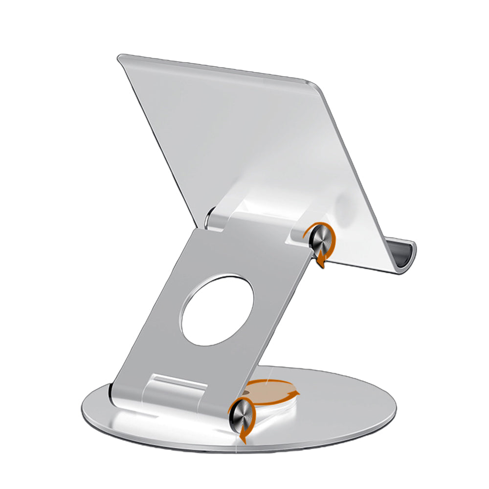 Foldable Phone and Tablet Stand Silver