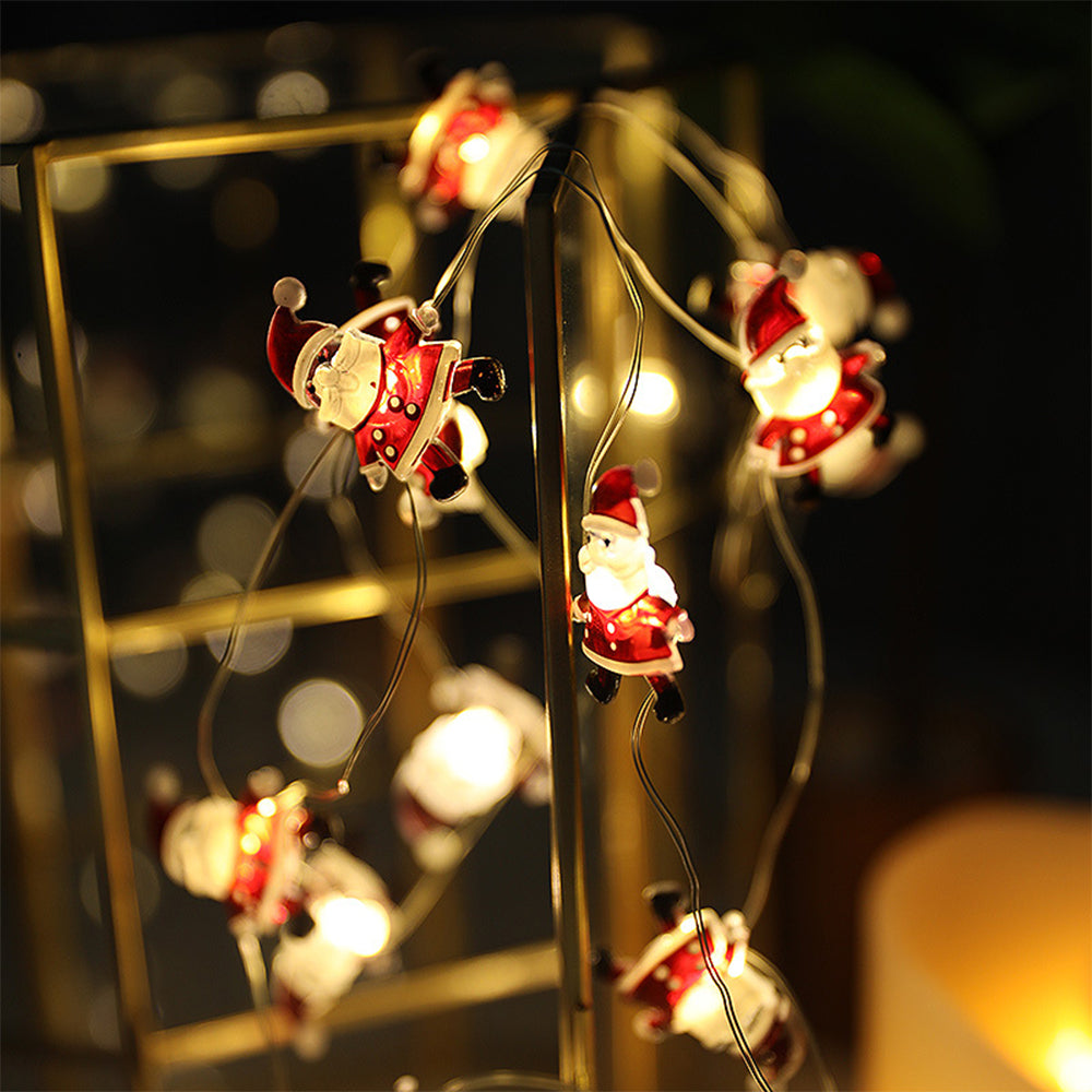 2M Christmas Santa Claus Shaped String Lights Xmas Decor