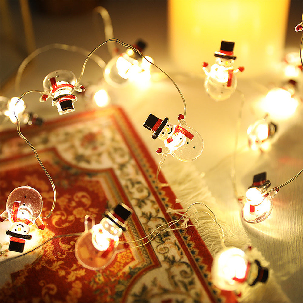 2M Christmas Snowman Shaped String Lights Xmas Decor
