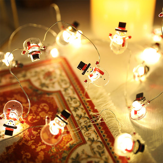 2M Christmas Snowman Shaped String Lights Xmas Decor