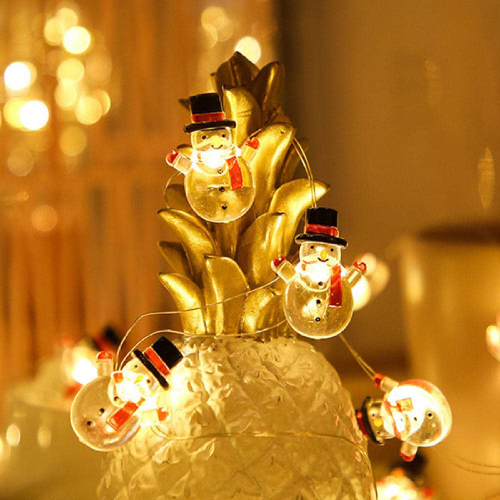 2M Christmas Snowman Shaped String Lights Xmas Decor