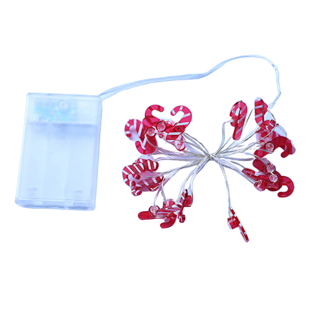 2M Christmas Cane Shaped String Lights Xmas Decor