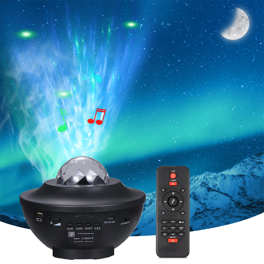LED Air Humidifier Starry Projector Light with Remote Black