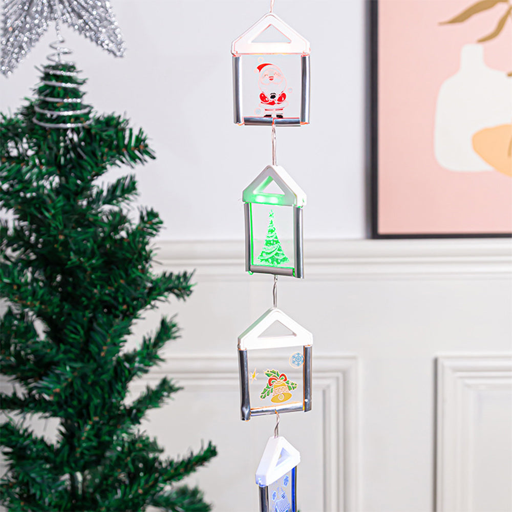 2X Christmas Curtain String Lights Xmas Home Decor