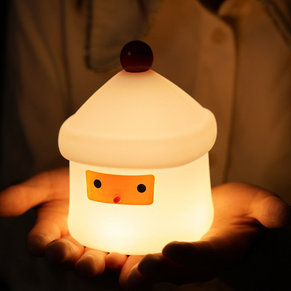 1X Silicone Christmas House Night Light Xmas Decor