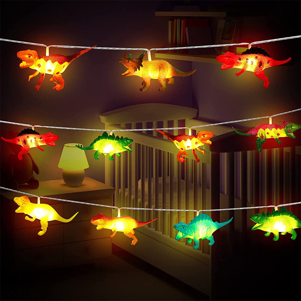 2X Battery Operated LED Dinosaur String Lights