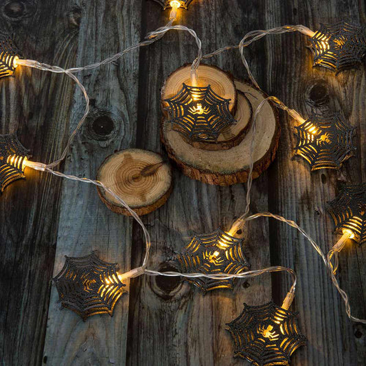 1Pcs 2M Halloween Spider Web String Light