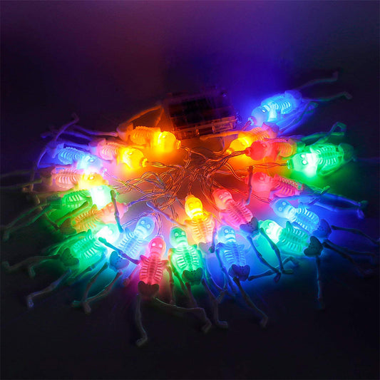 3M Halloween Skeleton Skull String Light