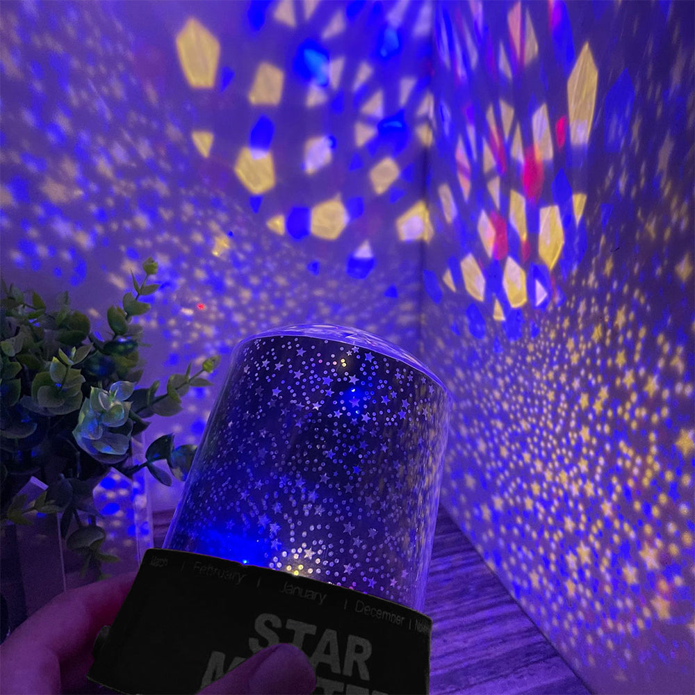 2X LED Galaxy Projector Light Star Moon Night Light