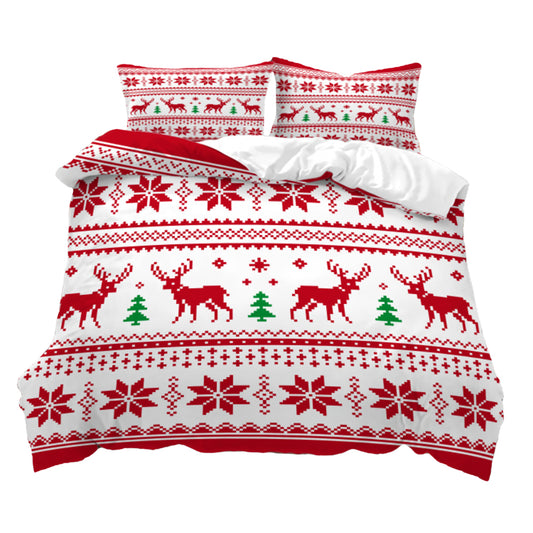 Christmas Double Size Quilt Cover Bedding Set Style 3