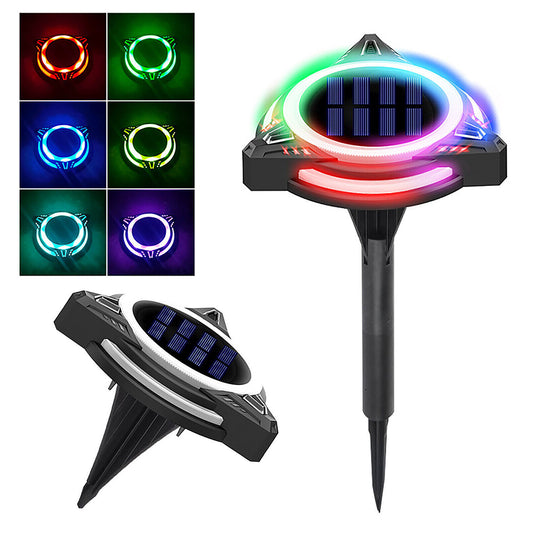 2Pcs Solar Ground Light Outdoor Garden Lamp Style 2