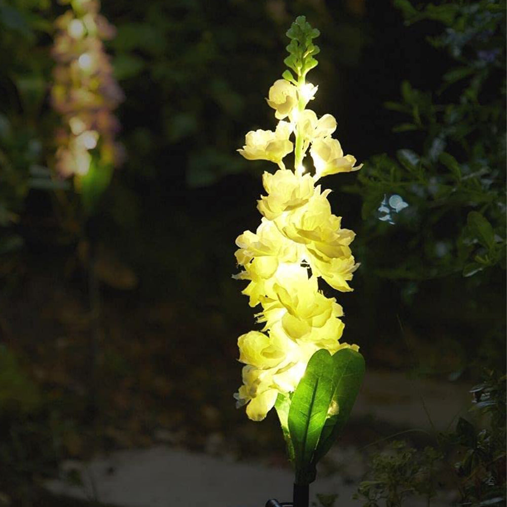 2Pcs Solar Hyacinth Flower Lights Garden Stake Lights