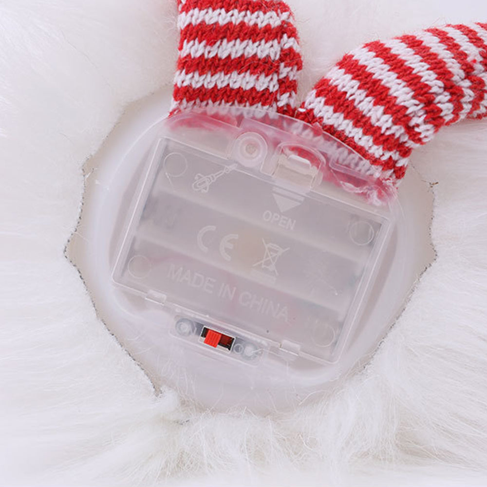 2 X Christmas Dolls Glowing Plush Gnomes Dwarf Gnome Light Xams Decor