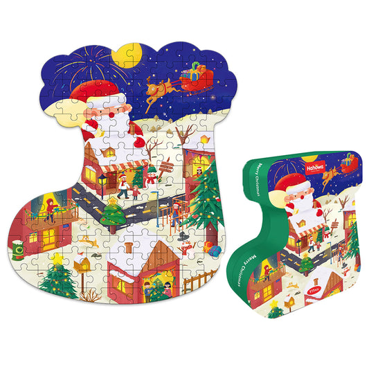 1 X Christmas Socking Jigsaw Puzzle Xmas Jigsaw Puzzles Games