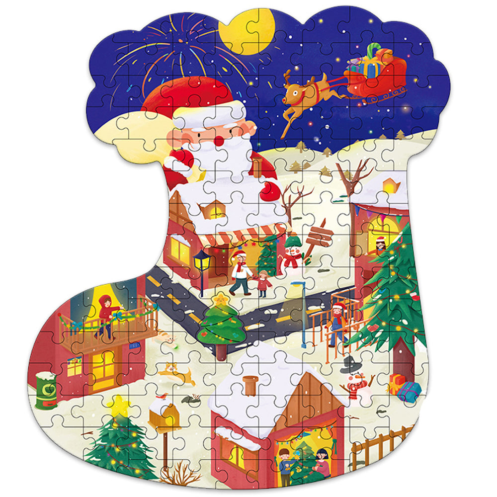 2 X Christmas Socking Jigsaw Puzzle Xmas Jigsaw Puzzles Games