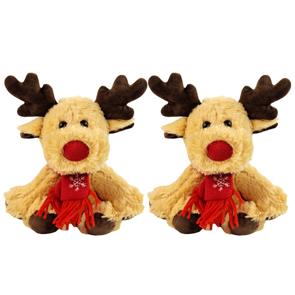 2X Christmas Elk Doll Plush Toys Xmas Decorations