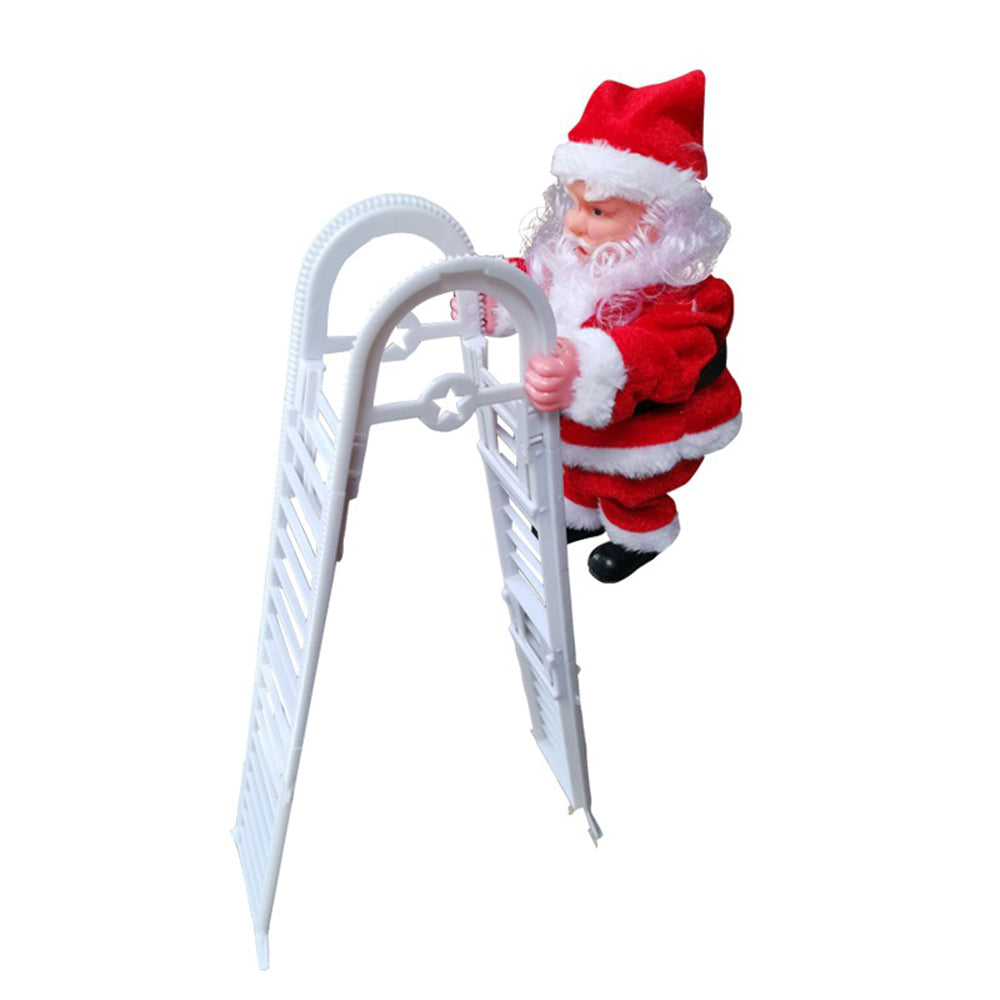 Christmas Electric Climbing Santa Claus Climbing Ladder Decor Style 2