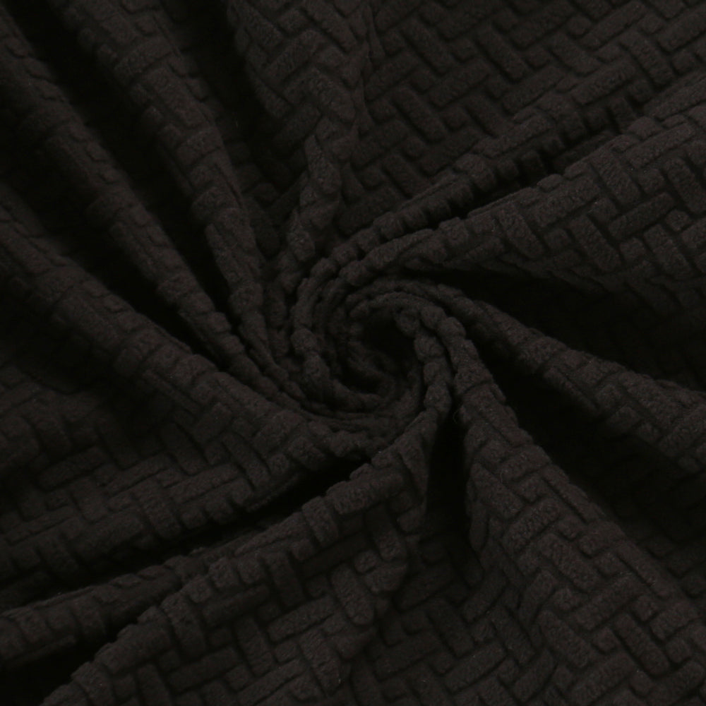 Wingback Chair Cover Stretch Armchair Wing Chair Slipcover Black